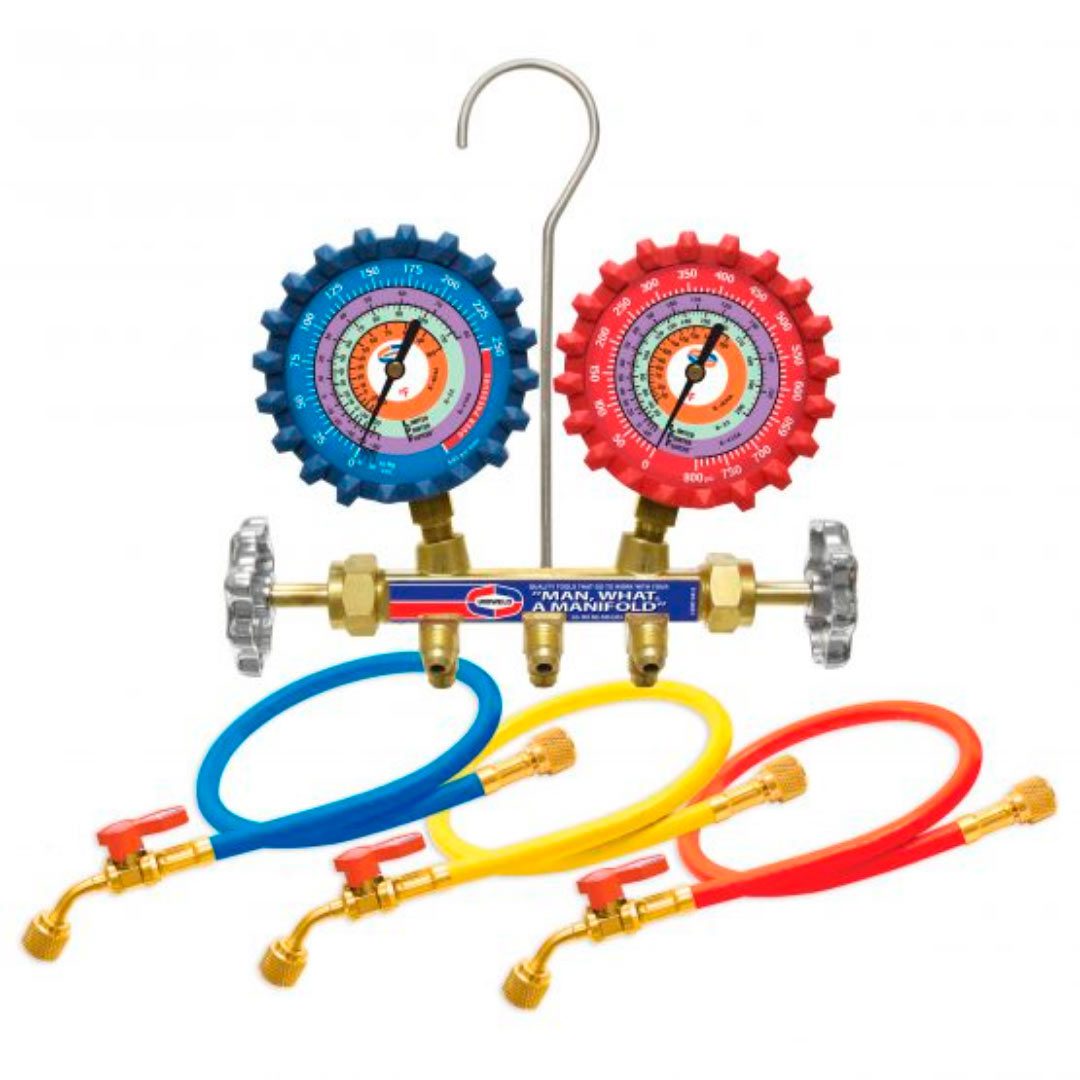 Manifold c/Mangueras Uniweld R-22 – R-410A