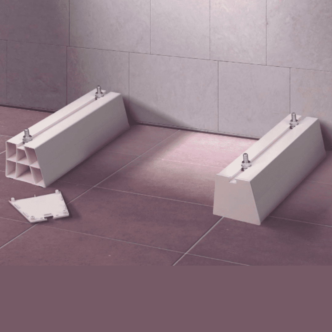 Juego de bases de piso en pvc