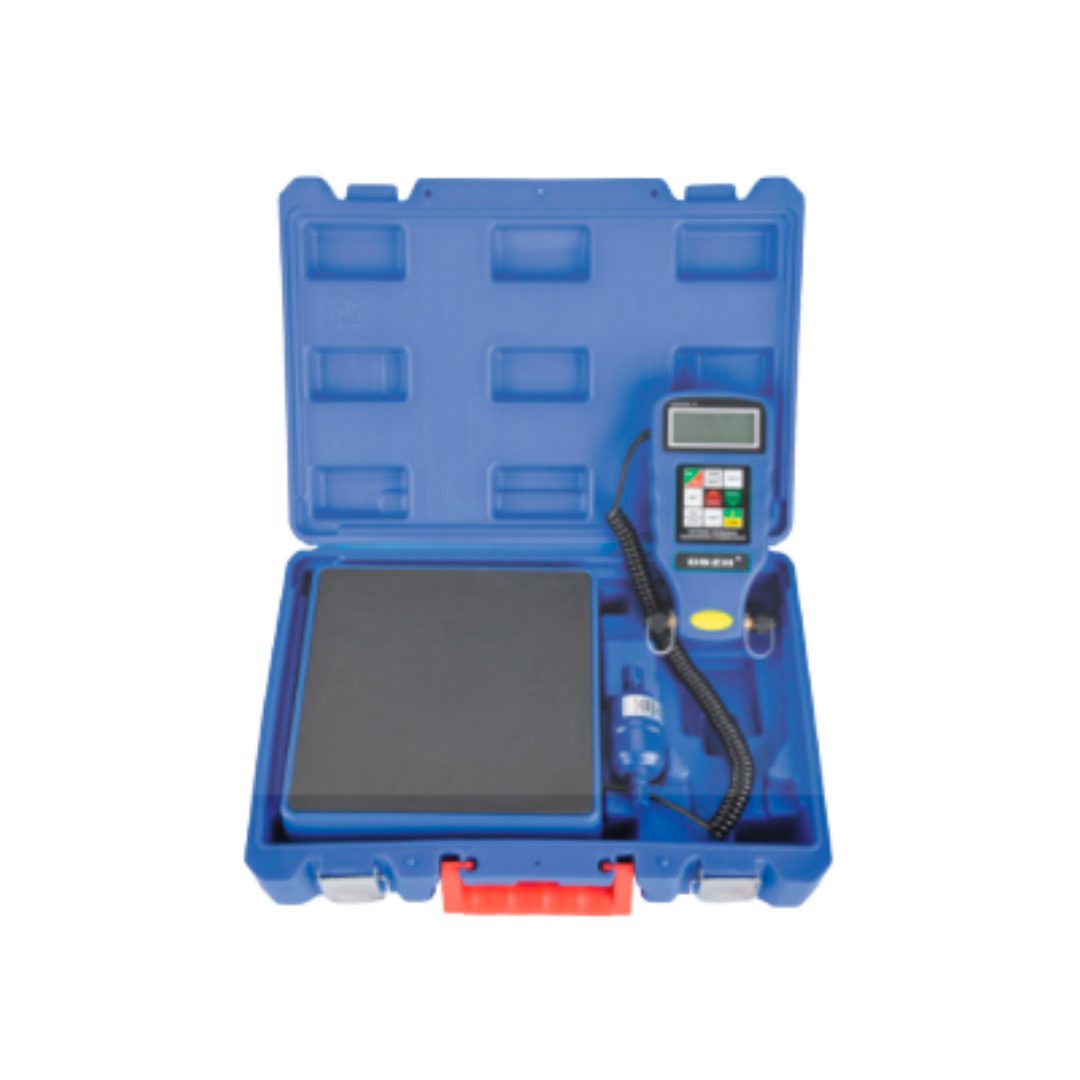 Balanza para carga de refrigerante programable