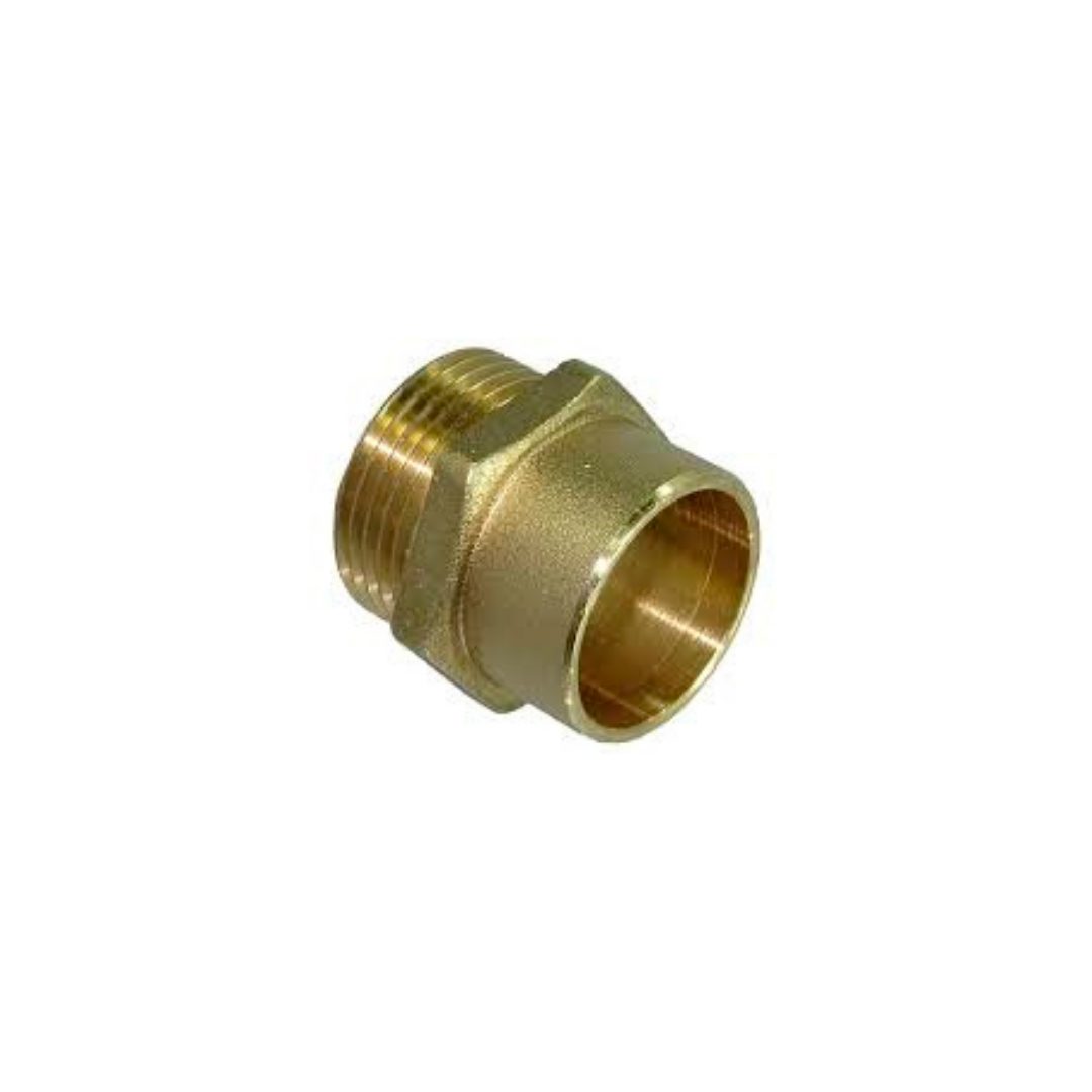 Tubo macho de bronce
