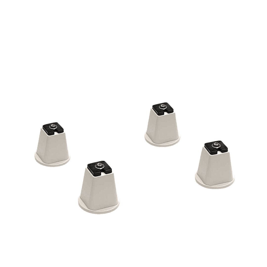 Juego de bases cónicas en pvc